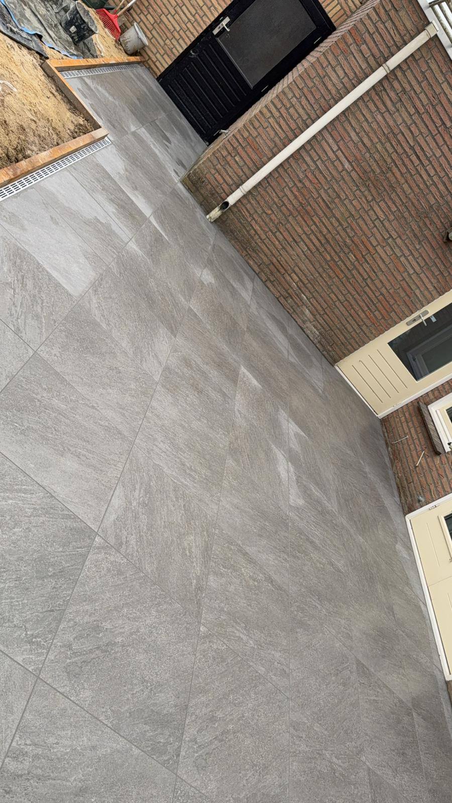 Zijterras keramische tegels